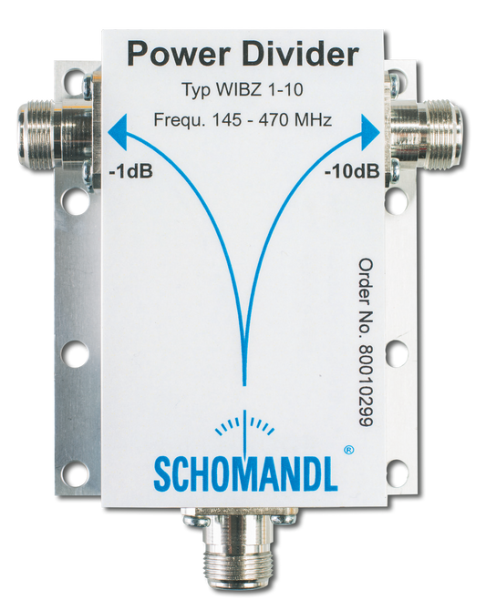 RF Power Divider 1-10dB WIBZ 1-10 145 – 470 MHz